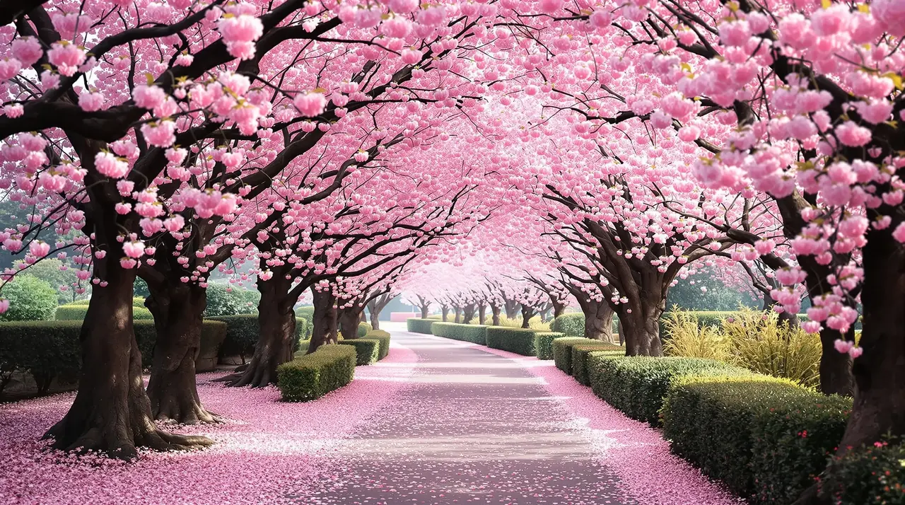 樱花街道的春日漫步